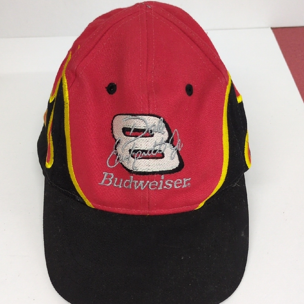 Budweiser Red and Black Cap with Yellow Accents